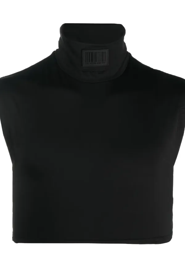 VTMNTS croptop med logotyp - Svart