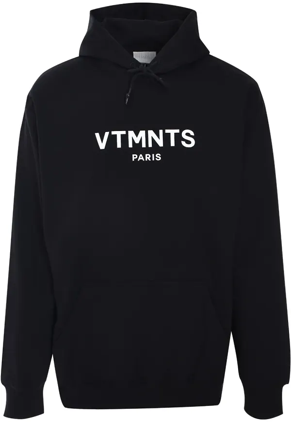 VTMNTS hoodie med logotyp - Svart