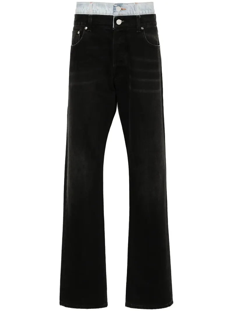 VTMNTS jeans med skiktad effekt - Svart