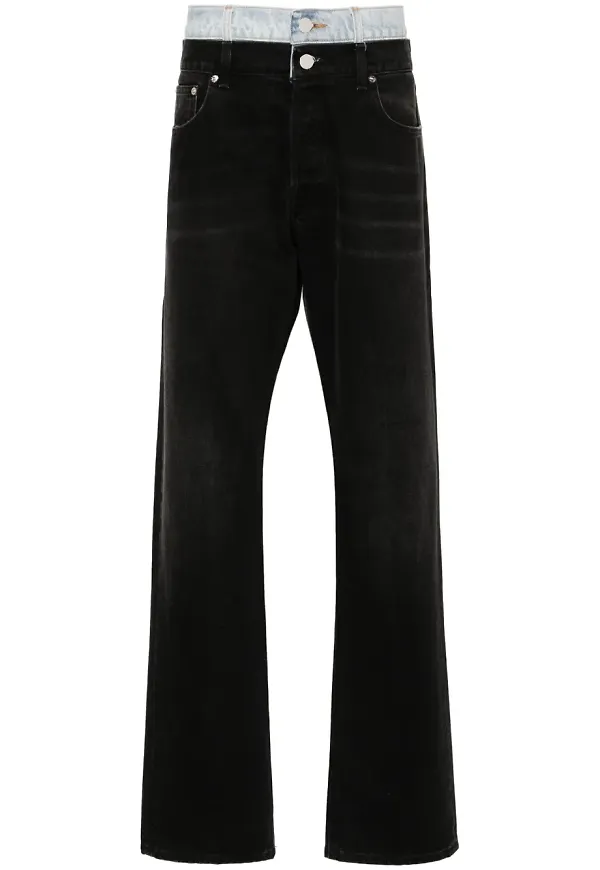 VTMNTS jeans med skiktad effekt - Svart