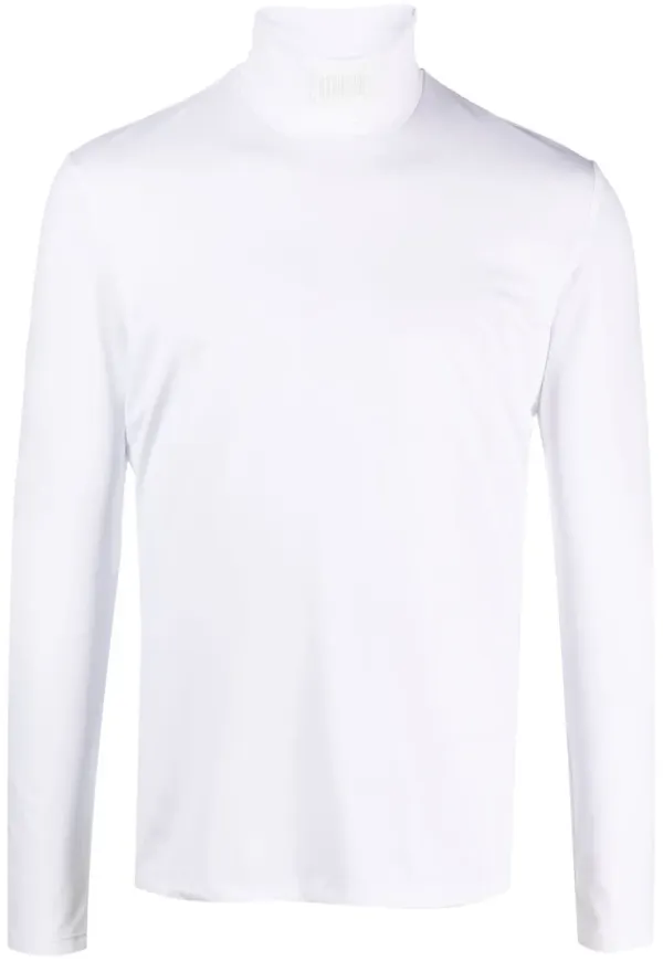 VTMNTS långärmad t-shirt med rullkrage - Vit