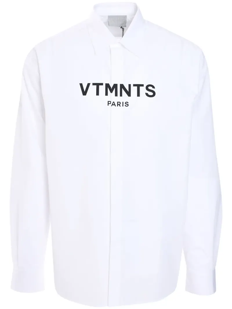 VTMNTS skjorta med logotyp - Vit