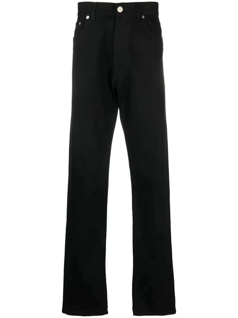 VTMNTS straight-jeans med streckkod - Svart