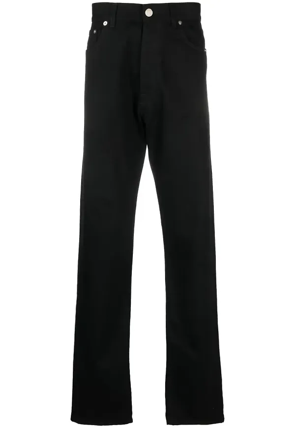VTMNTS straight-jeans med streckkod - Svart