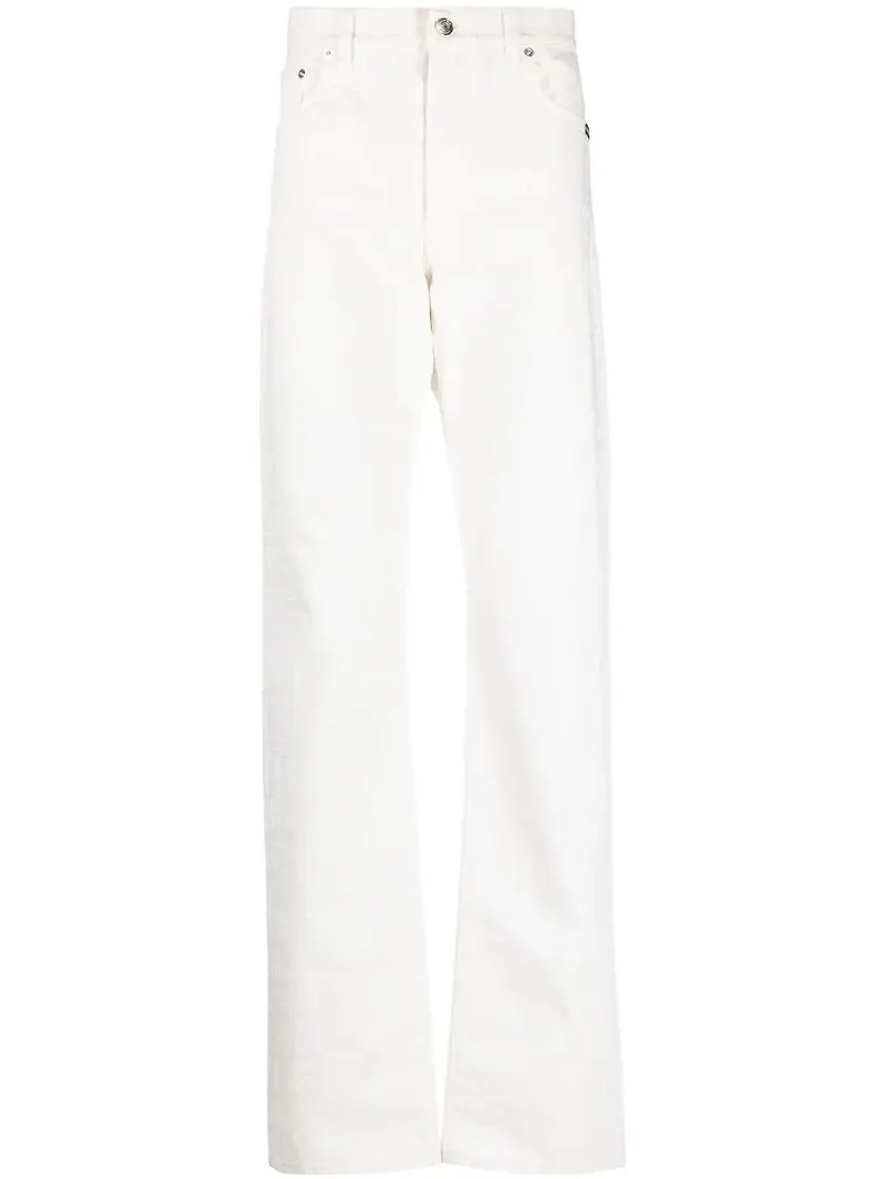VTMNTS straight-jeans med streckkod - Vit