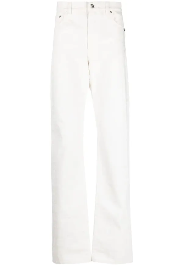 VTMNTS straight-jeans med streckkod - Vit