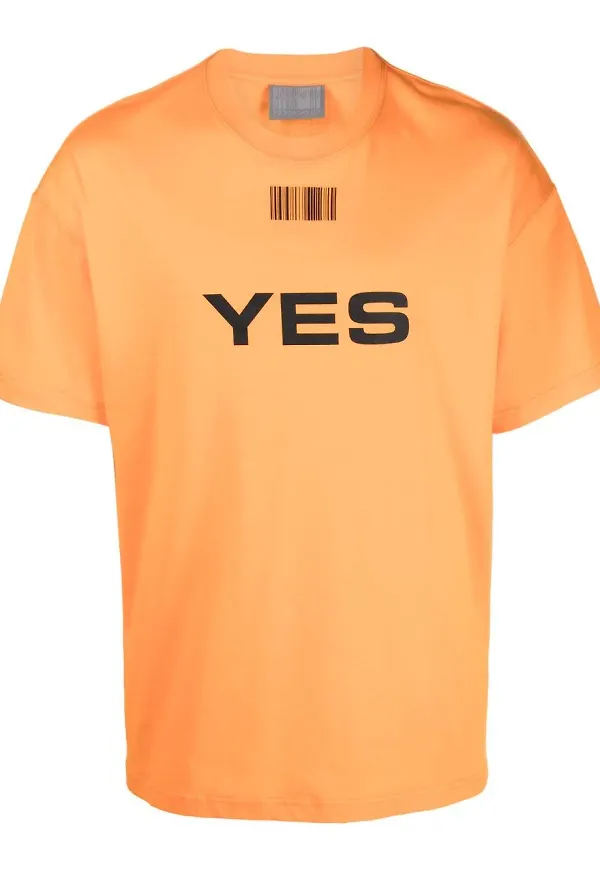 VTMNTS t-shirt med slogan - Orange