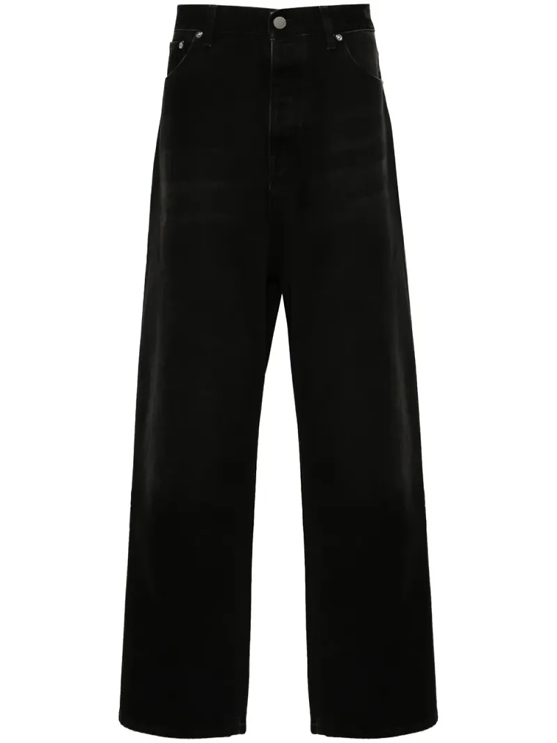 VTMNTS wide leg-jeans med lös passform - Svart