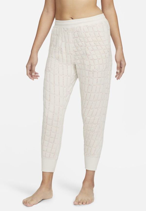 Vändbara fleecebyxor Nike Yoga Therma-FIT Luxe för kvinnor - Brun