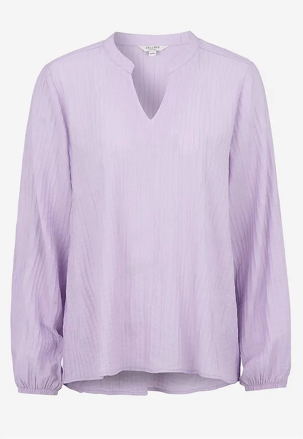 Vävd blus med struktur