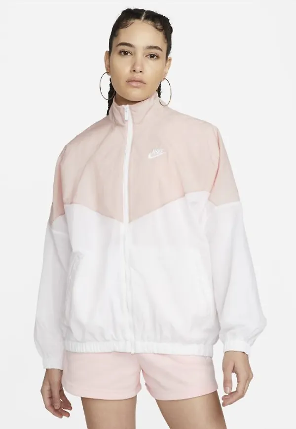 Vävd jacka Nike Sportswear Essential Windrunner för kvinnor - Rosa