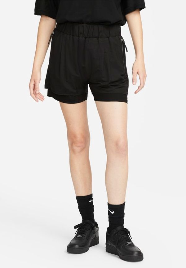 Vävda shorts Nike ESC för kvinnor - Svart