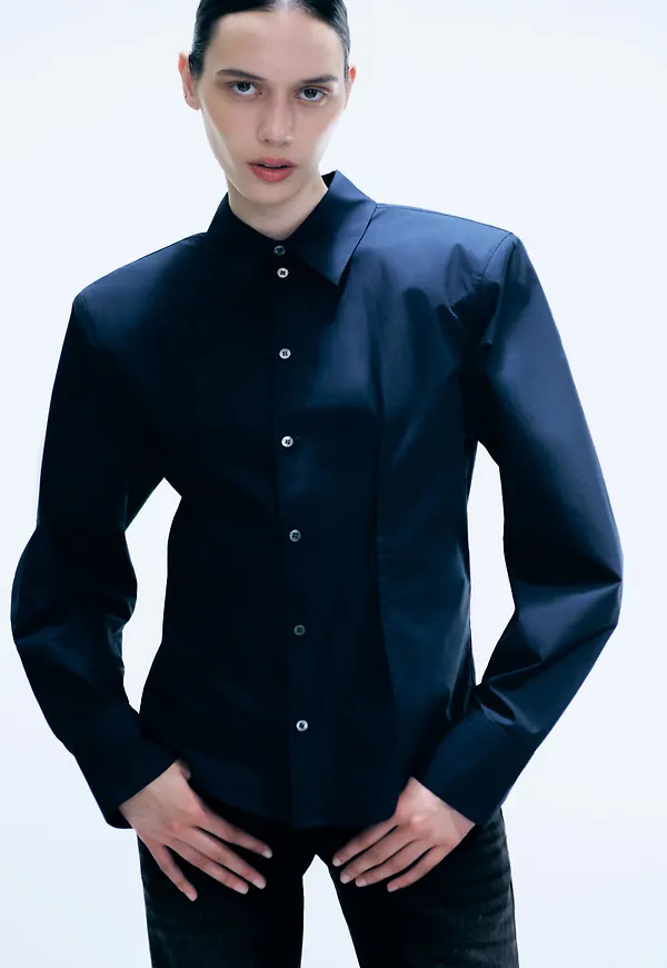 Waisted Cotton Shirt
