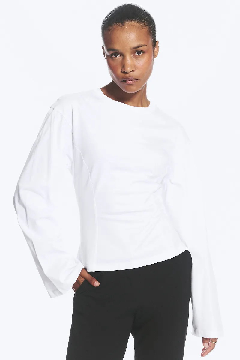 Waisted Long-sleeved top