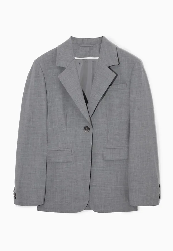 WAISTED WOOL BLAZER
