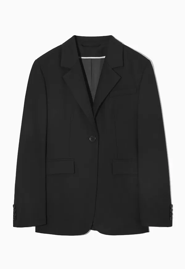 WAISTED WOOL BLAZER