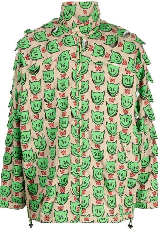 Walter Van Beirendonck jacka med dragkedja - Brun