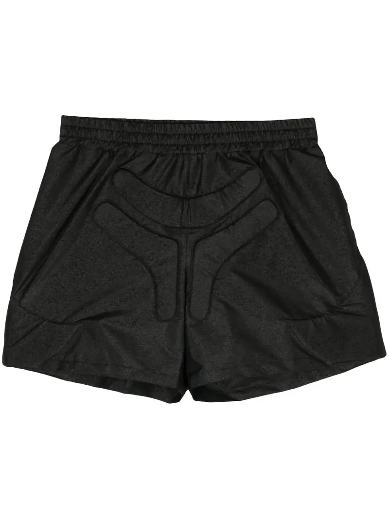 Walter Van Beirendonck Space träningsshorts med präglad logotyp - Svart