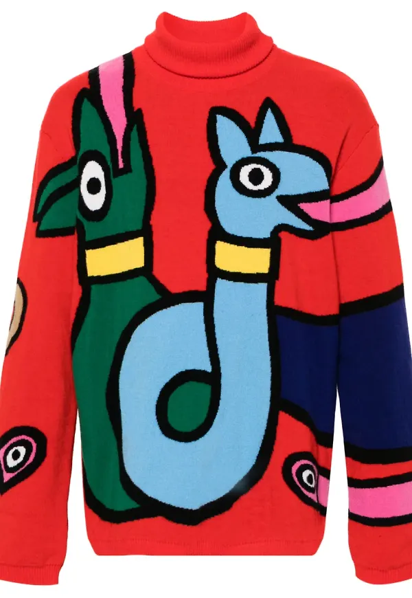 Walter Van Beirendonck Viper tröja - Röd