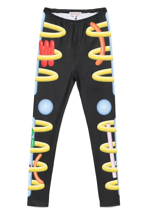 Walter Van Beirendonck Void Clown cykelleggings - Svart