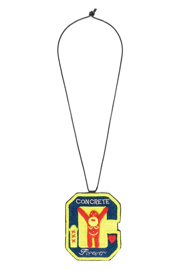 Walter Van Beirendonck x Concrete 25Y Forever halsband - Gul