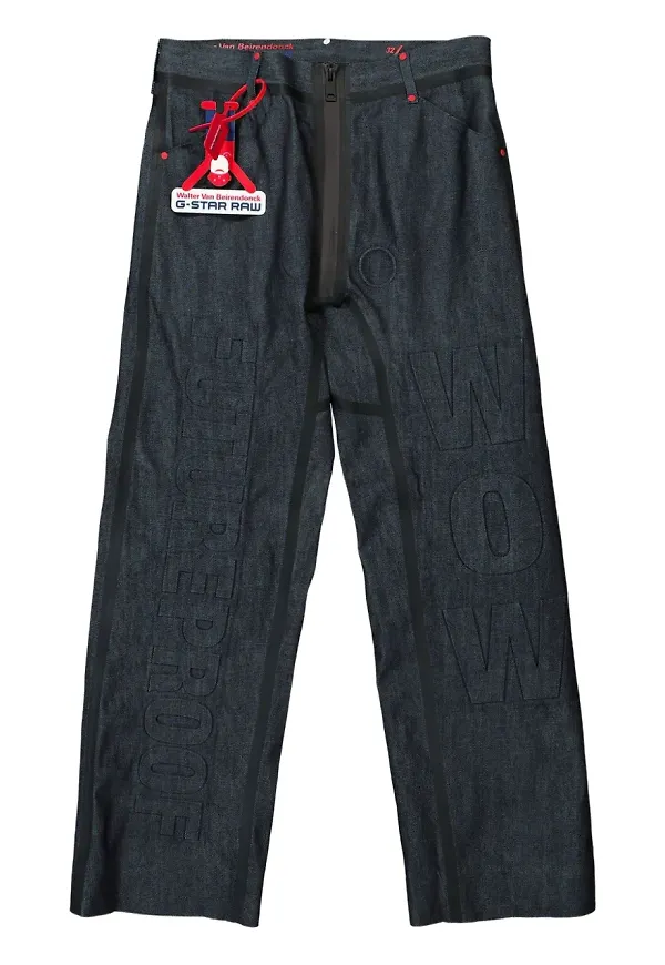 Walter Van Beirendonck x G-Star Raw utsmyckade jeans - Blå