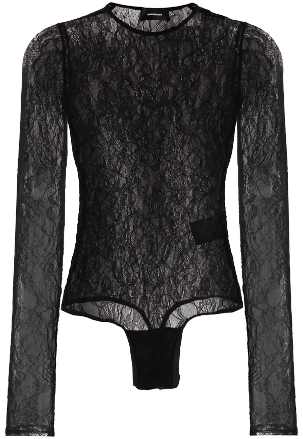 WARDROBE.NYC skir spetsbody - Svart