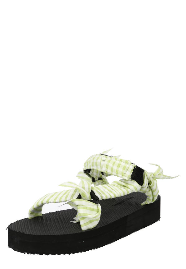 Warehouse Sandal ljusgrön / off-white