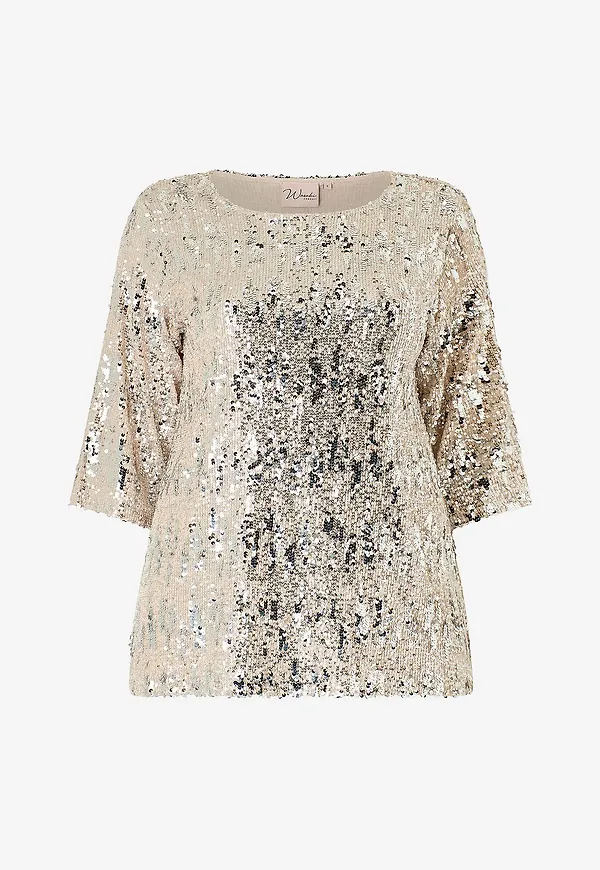 Wasabiconcept - Paljettopp Wa-semine 1 - Beige