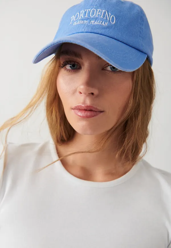 Washed cotton cap
