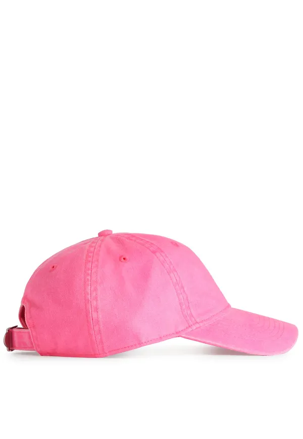 Washed Cotton Twill Cap - Pink
