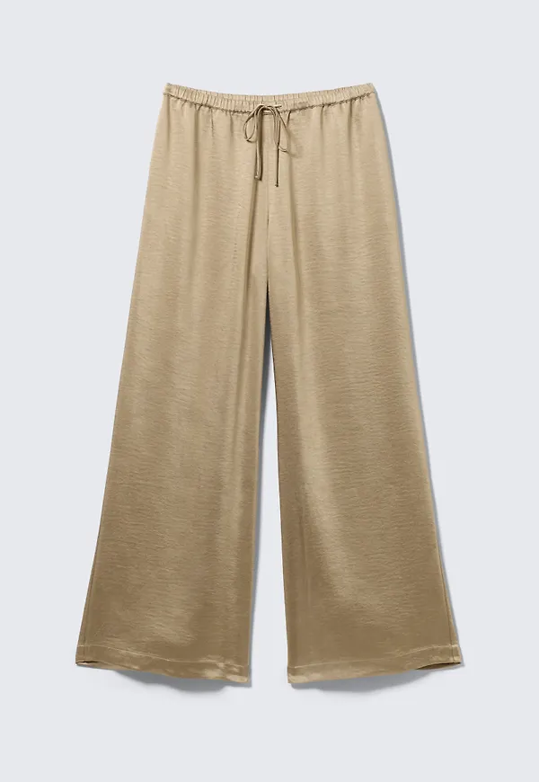 Washed Satin Pyjama Trousers