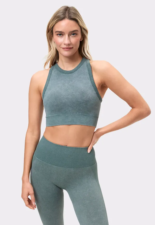 Washed Seamless High Neck bh