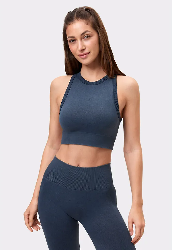 Washed Seamless High Neck bh