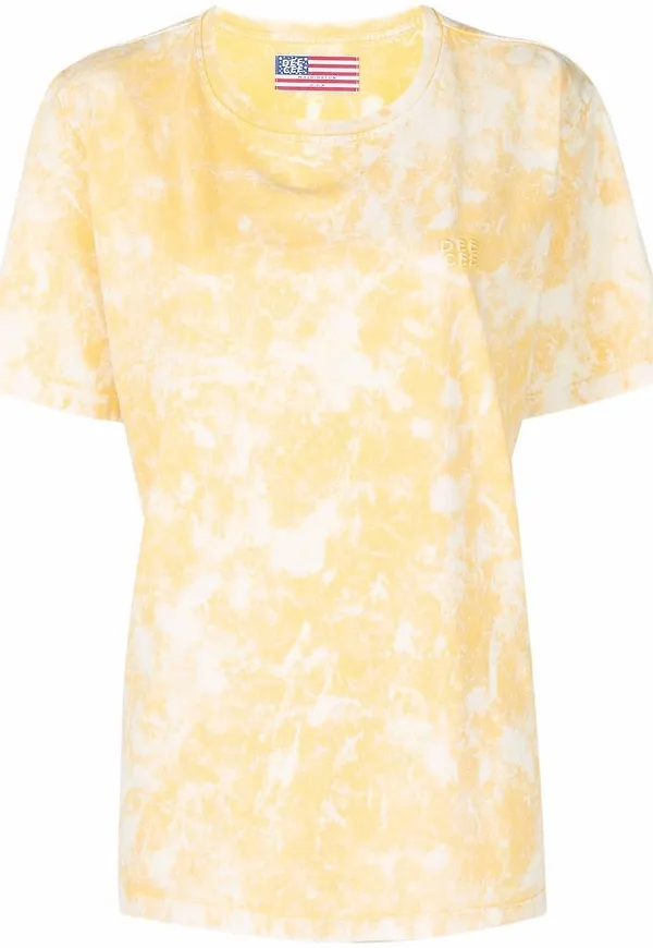 Washington Dee Cee batikmönstrad t-shirt - Gul