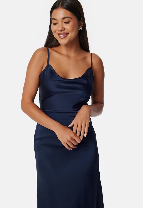 Waterfall Satin Gown
