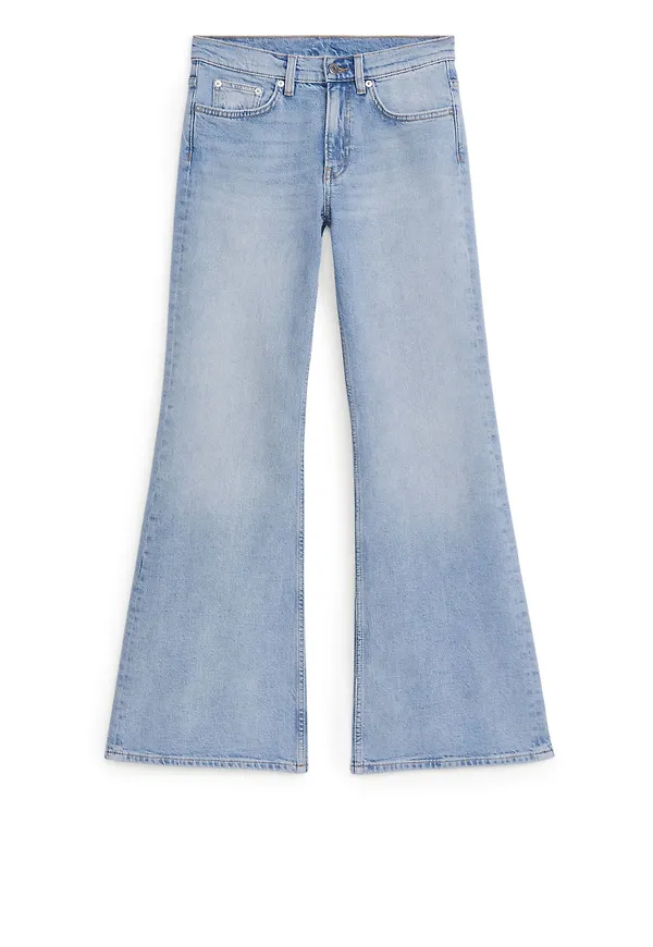 WAVE Slim Flared Stretch Jeans - Blue