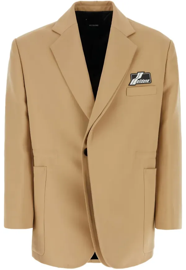 We11done blazer med logotyp - Neutral