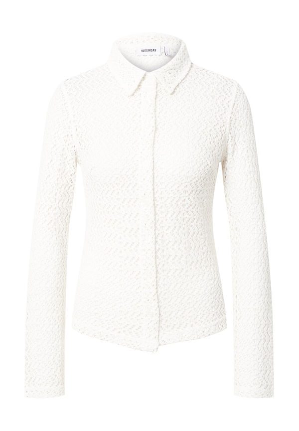 WEEKDAY Blus 'Ella' vit