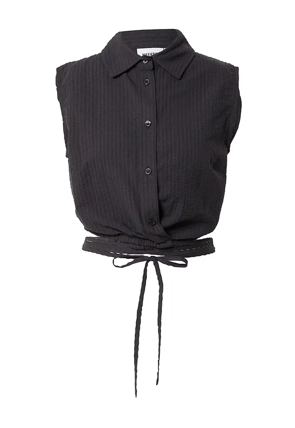WEEKDAY Blus 'Leon' svart