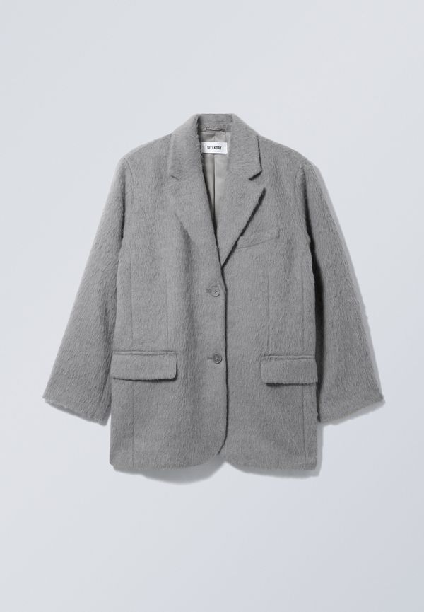 Weekday Kavaj Luciana I Ull Dimgrå/ullig, Blazers i storlek 38