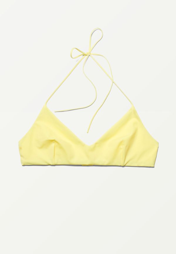 Weekday Nova Swim Top Yellow, Bikinitoppar i storlek S och färg Gul