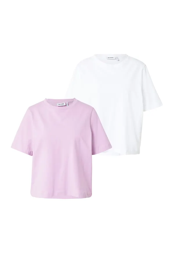 WEEKDAY T-shirt lila / vit