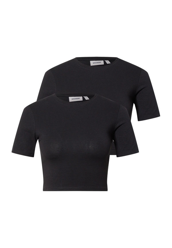 WEEKDAY T-shirt svart
