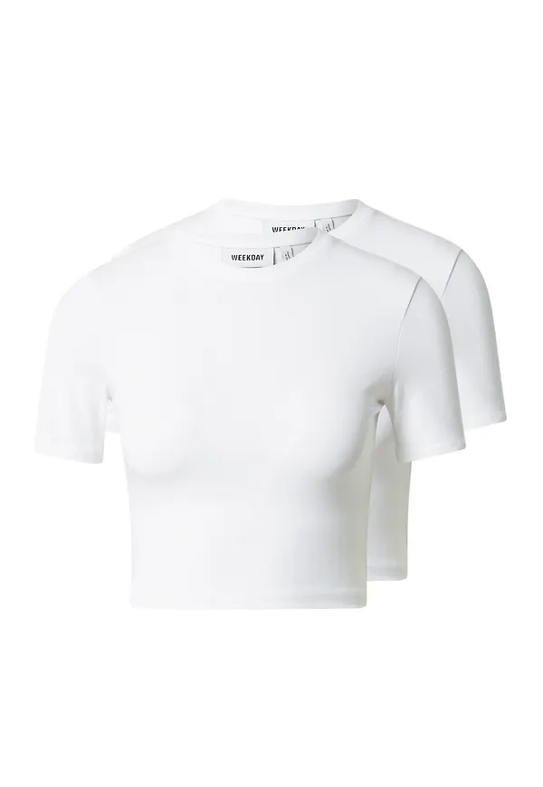 WEEKDAY T-shirt vit