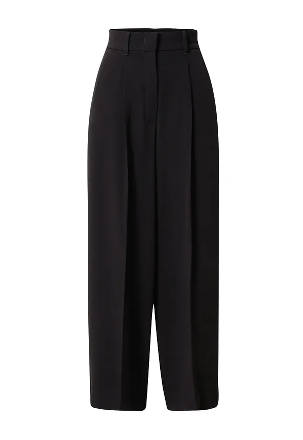 Weekend Max Mara Pressveckad byxa 'UTA' svart