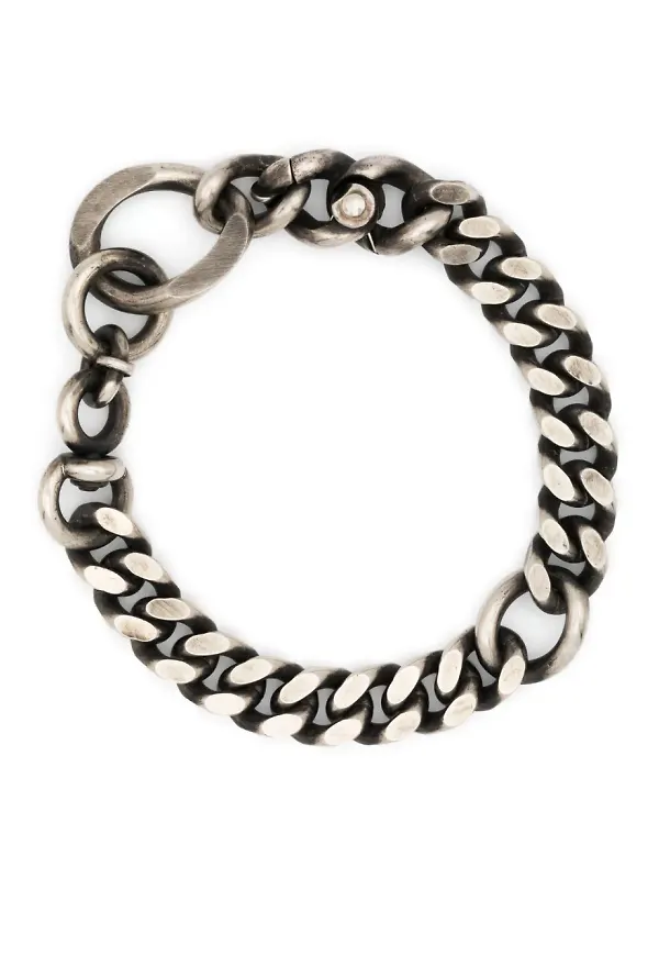 WERKSTATT:MÜNCHEN armband med kedja - Silverfärgad