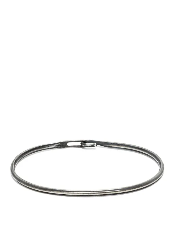 WERKSTATT:MÜNCHEN armband med präglad detalj - Silverfärgad