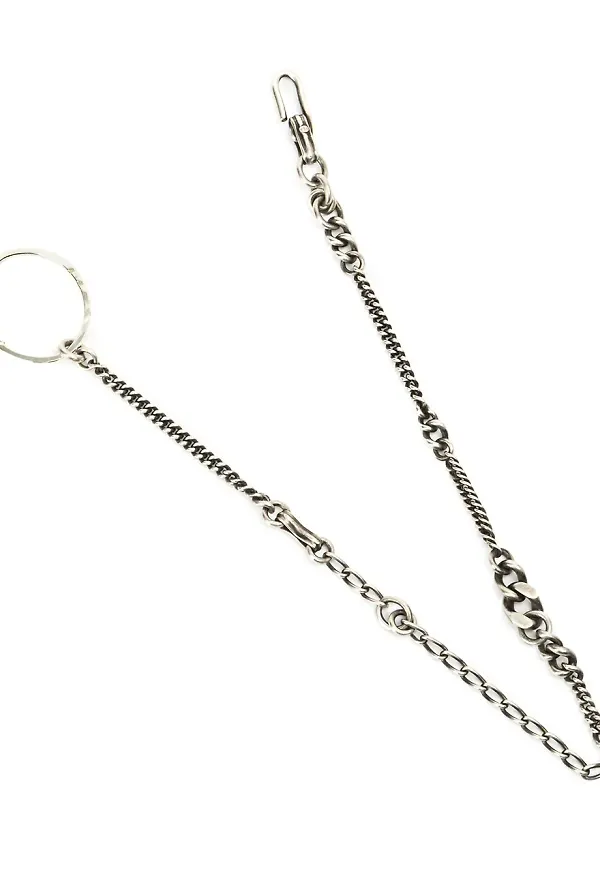 WERKSTATT:MÜNCHEN curb chain keyring - Metallic
