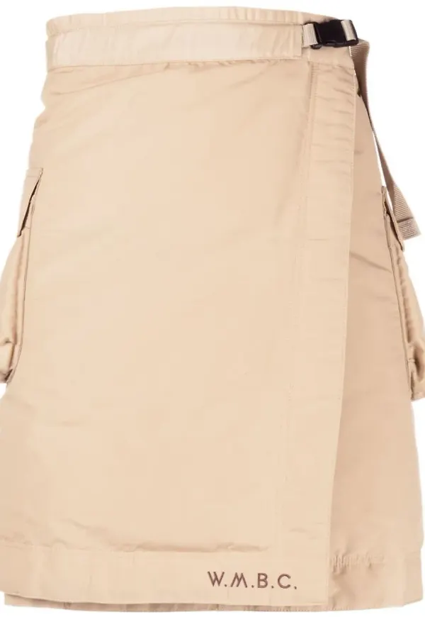 White Mountaineering cargoshorts i omlottmodell - Neutral